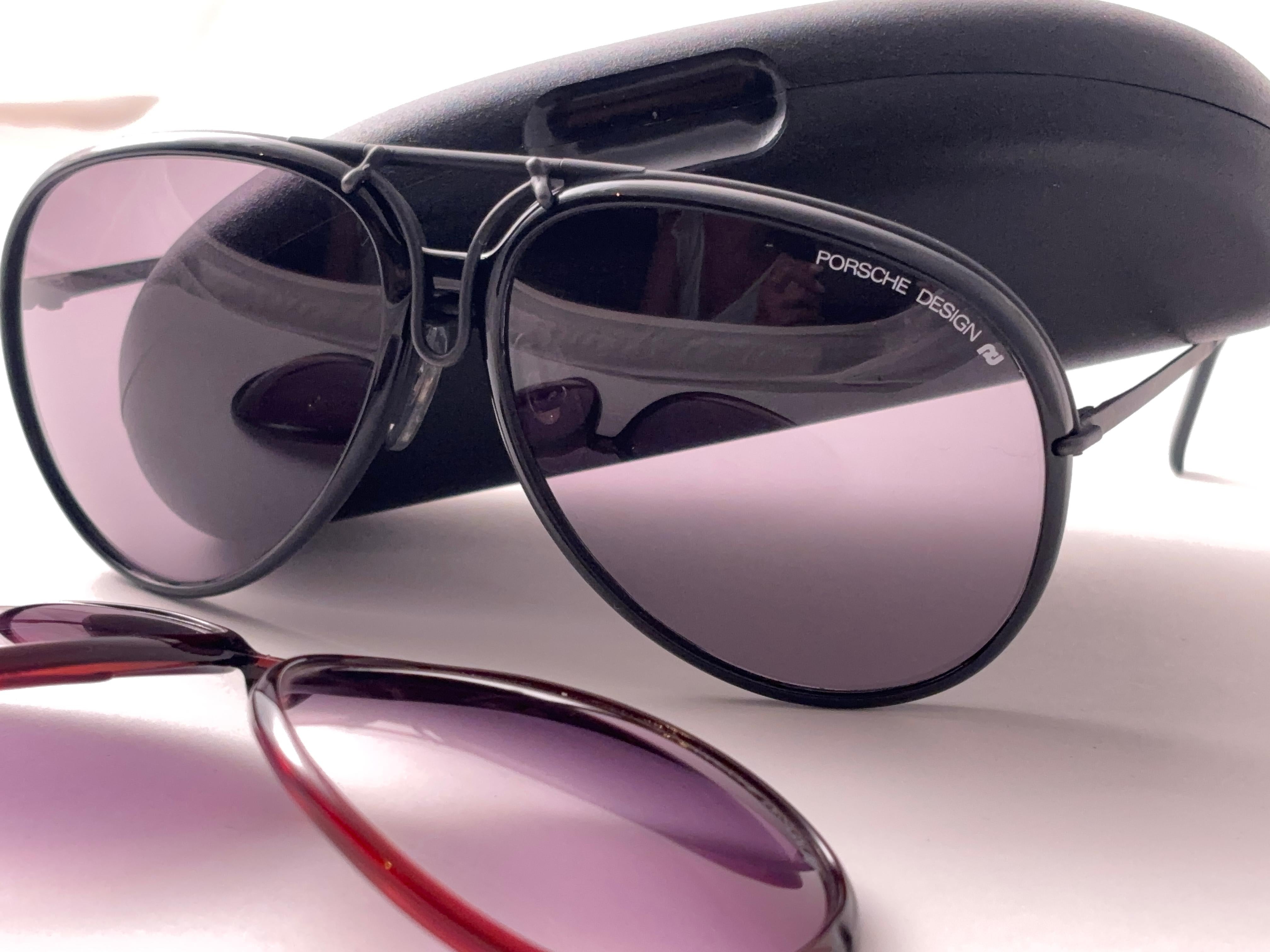 Vintage Porsche Design By Carrera 5632 Große 2 Fronten Sonnenbrille Österreich im Angebot 2