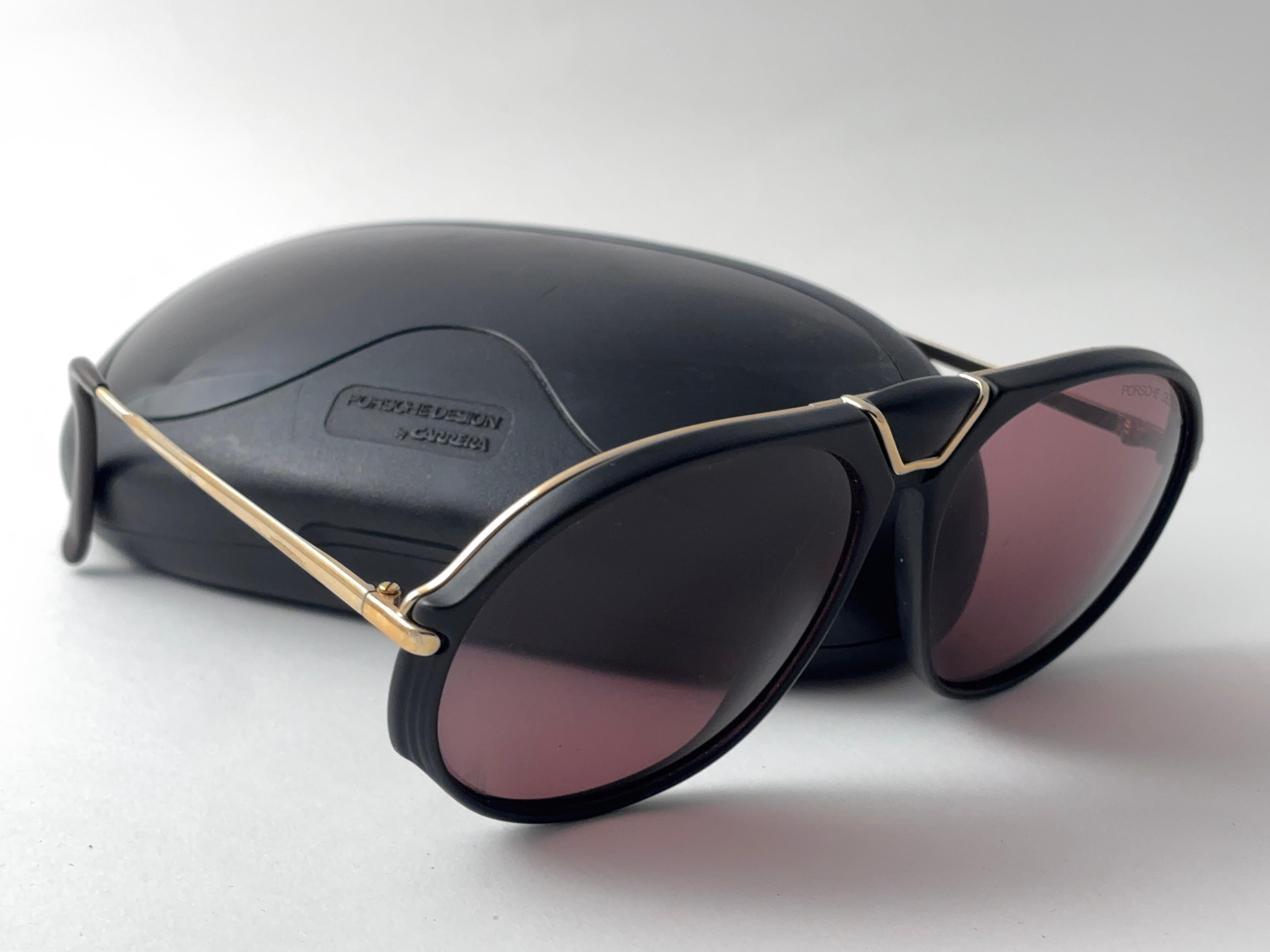 Lunettes de soleil vintage Porsche Design/One 5659 Large 3 Fronts Design Autriche en vente 5
