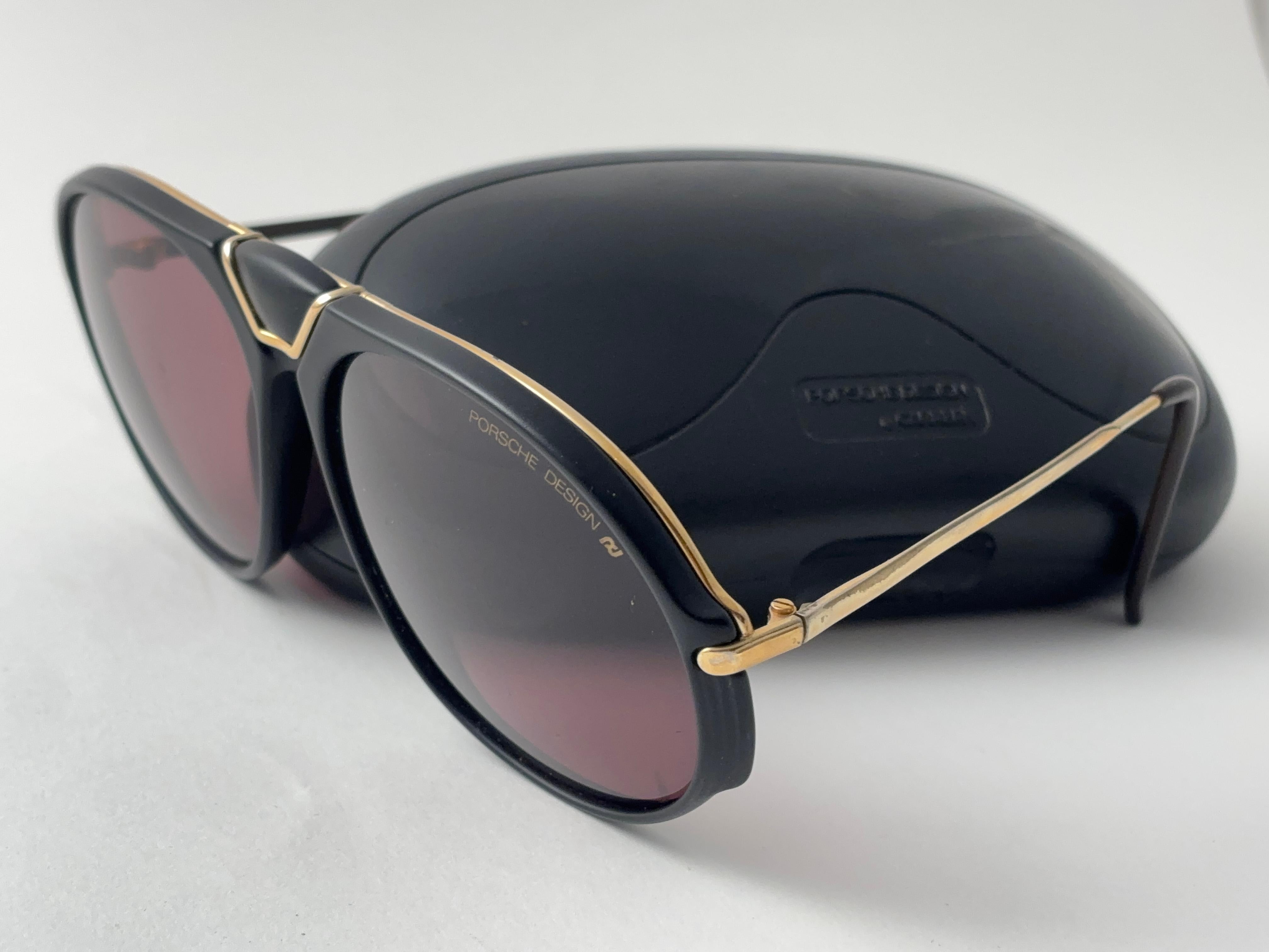 Lunettes de soleil vintage Porsche Design/One 5659 Large 3 Fronts Design Autriche en vente 4