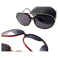 Occhiali da sole vintage Porsche Design By Carrera con mezza montatura intercambiabile