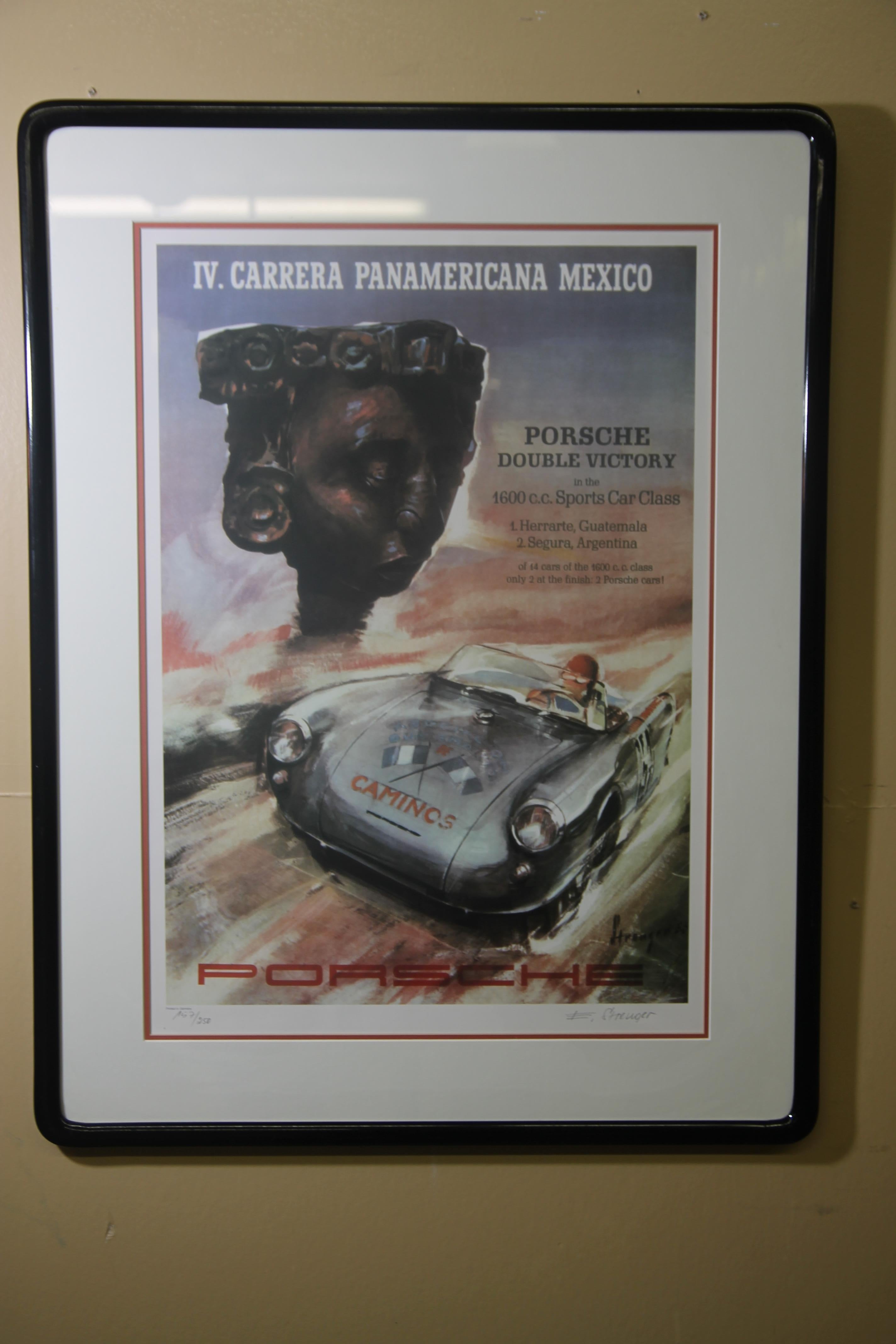 I'm excited to offer for sale a suite of 5 signed and numbered prints by Erich Strenger. Strenger was the man that put Porsche art on the map. Erich had a 30 plus year relationship with Porsche from the 50's until the 80's and his influence is still