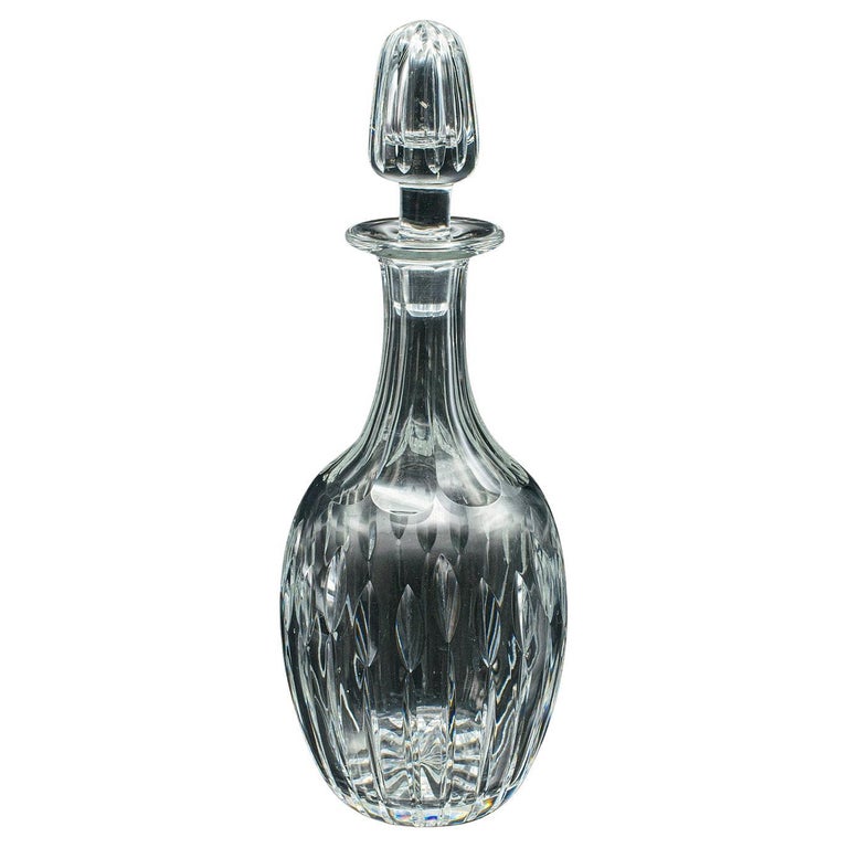 Vintage Portwein-Karaffe, Englisch, geschliffenes Glas, Likör, Spirituosengefäß, CIRCA 1950 im Angebot bei 1stDibs Deutschland