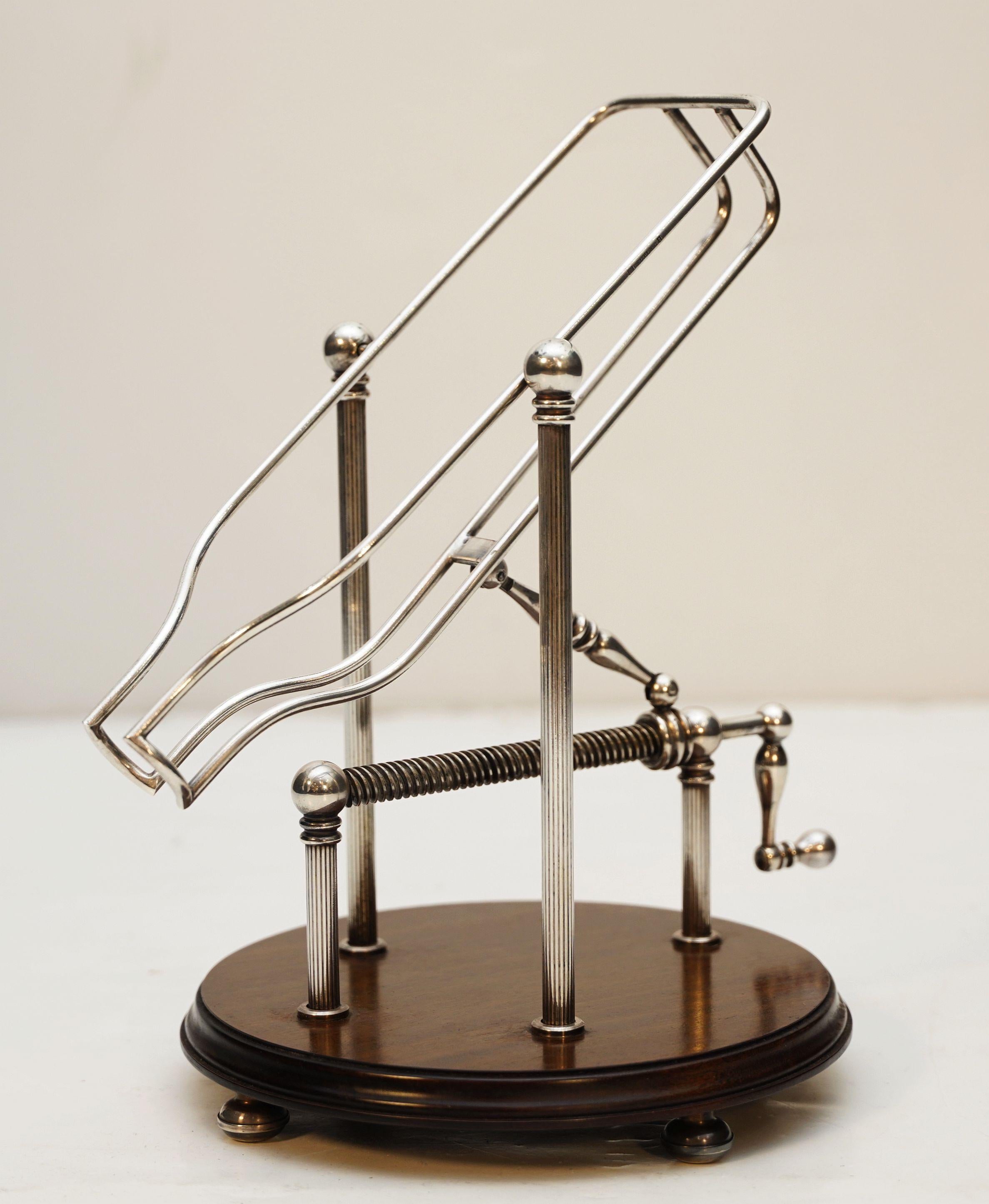 Edwardian Vintage Port Decanting Cradle or Wine Bottle Pourer from England
