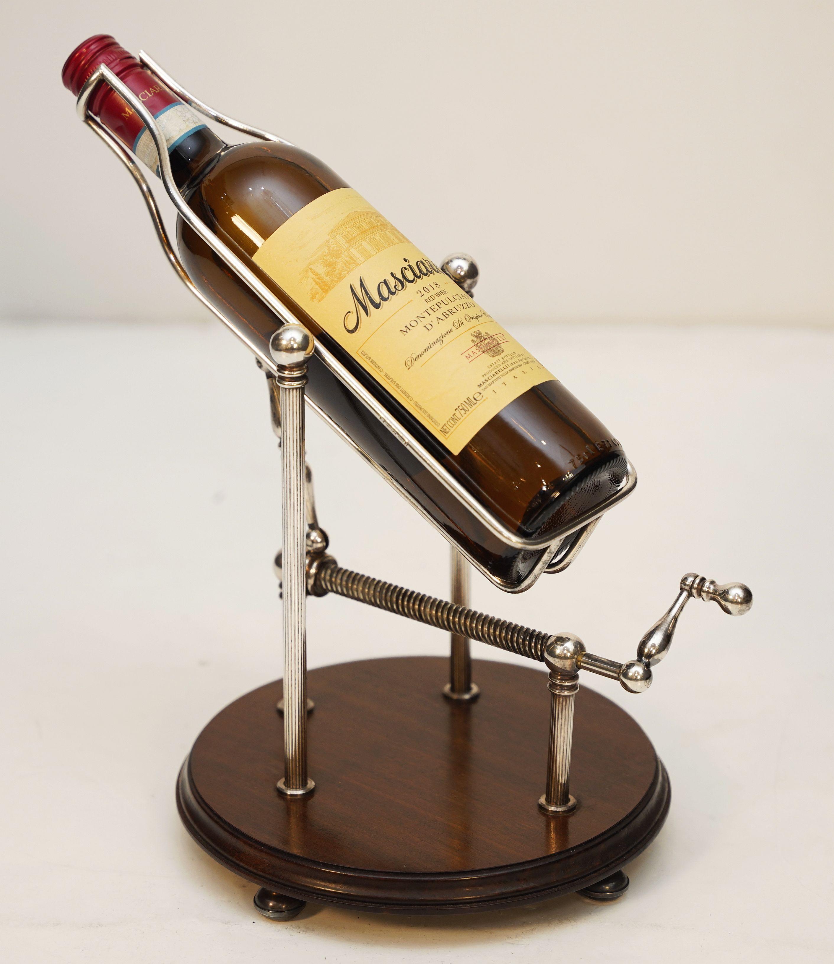 Wood Vintage Port Decanting Cradle or Wine Bottle Pourer from England