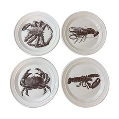 Vintage Portmeirion Kingdom of the Sea Shellfish Plates - Set of 4 Vintage Portmeirion Kingdom of the Sea Shellfish Plates - Set of 4