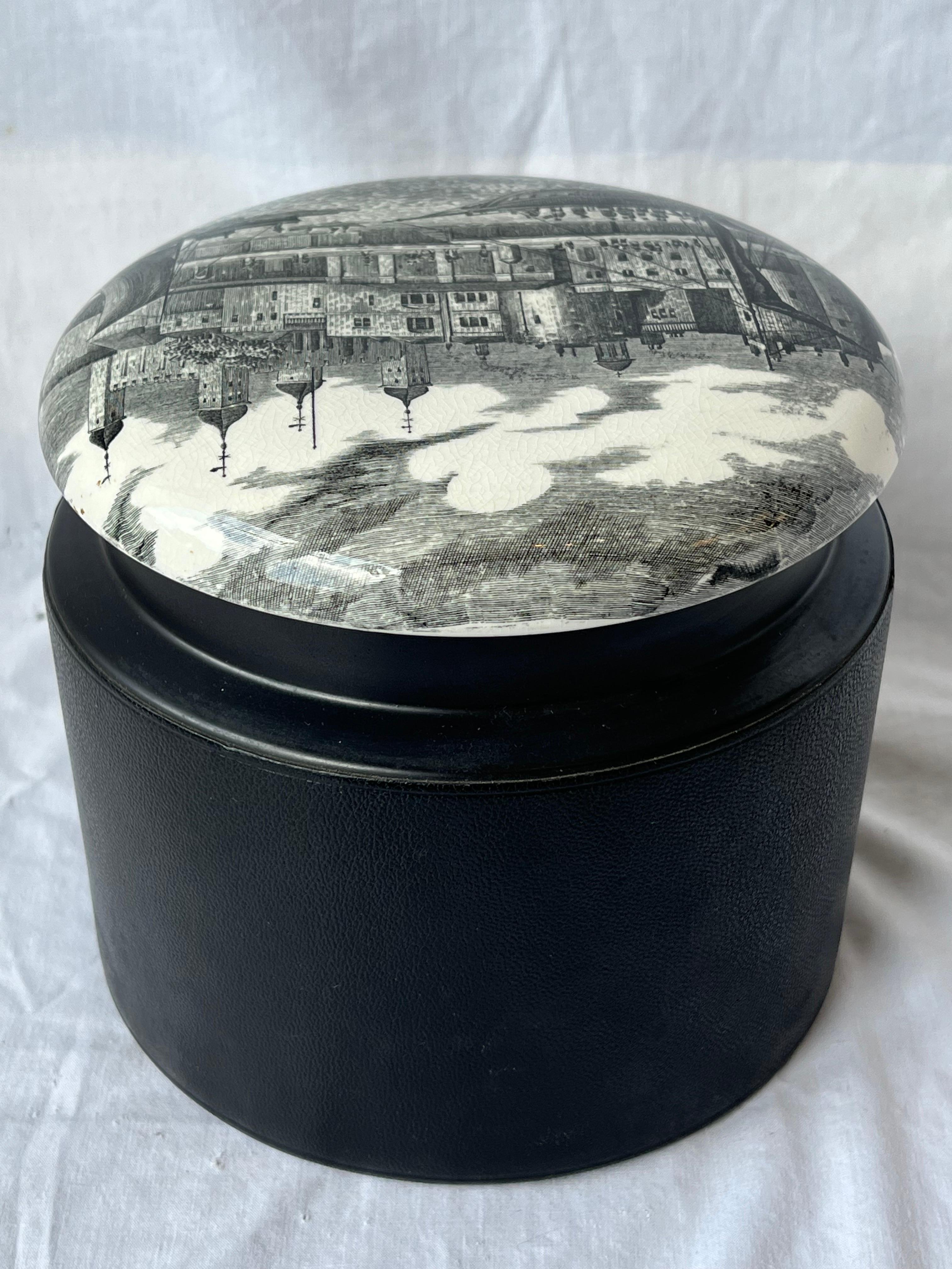 English Vintage Portmeirion Lidded Tobacco Jar Comroy's of London Susan Williams Ellis