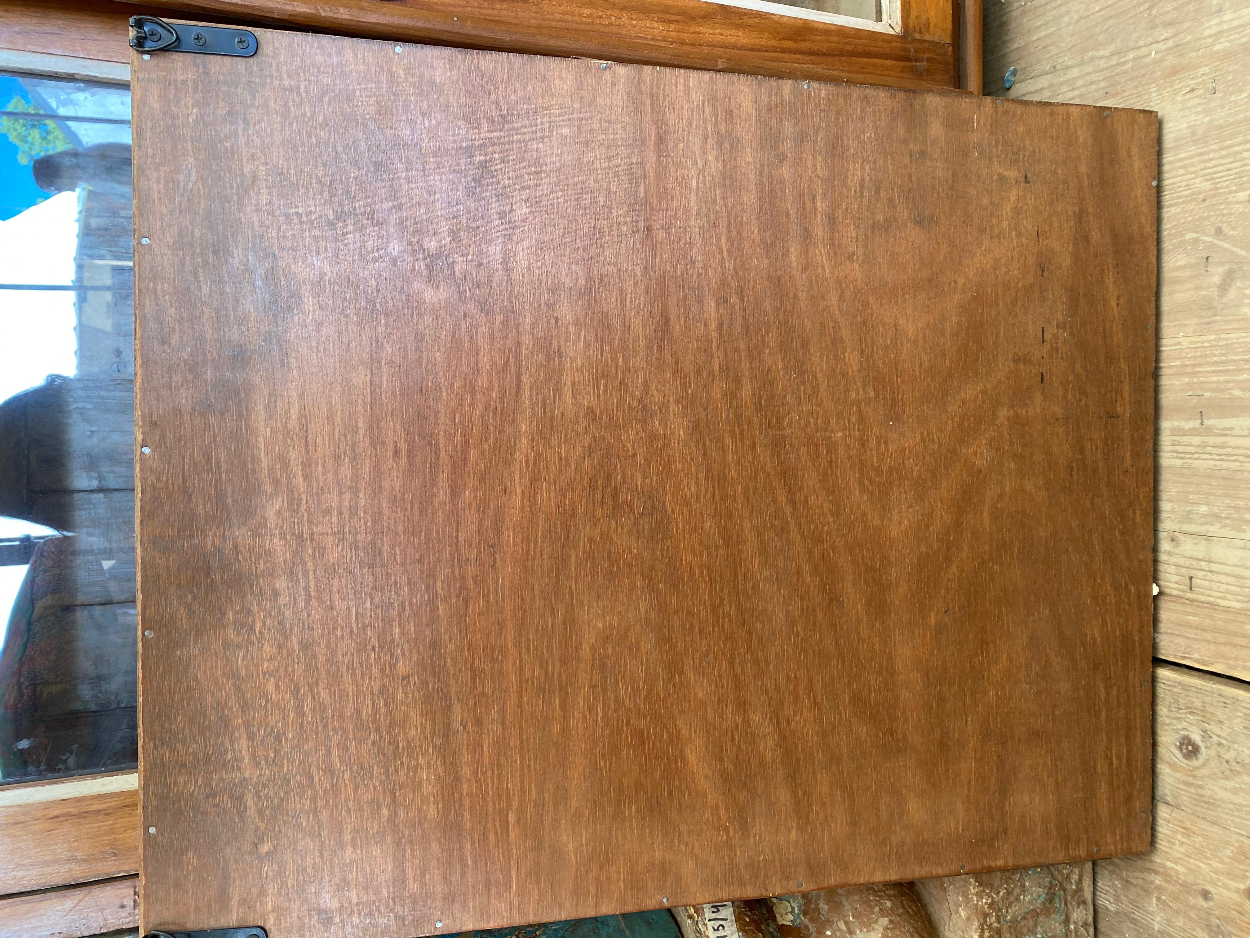 Hand-Painted Vintage Portrait of an Indian donor For Sale