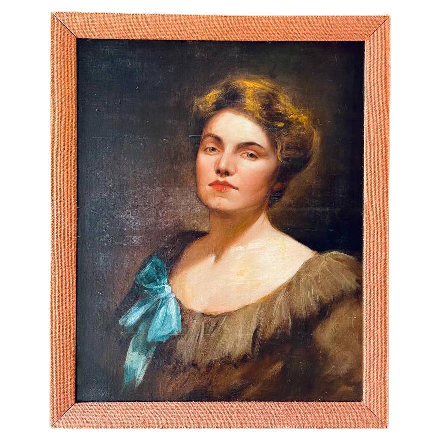 Pintura Vintage Retrato de mujer