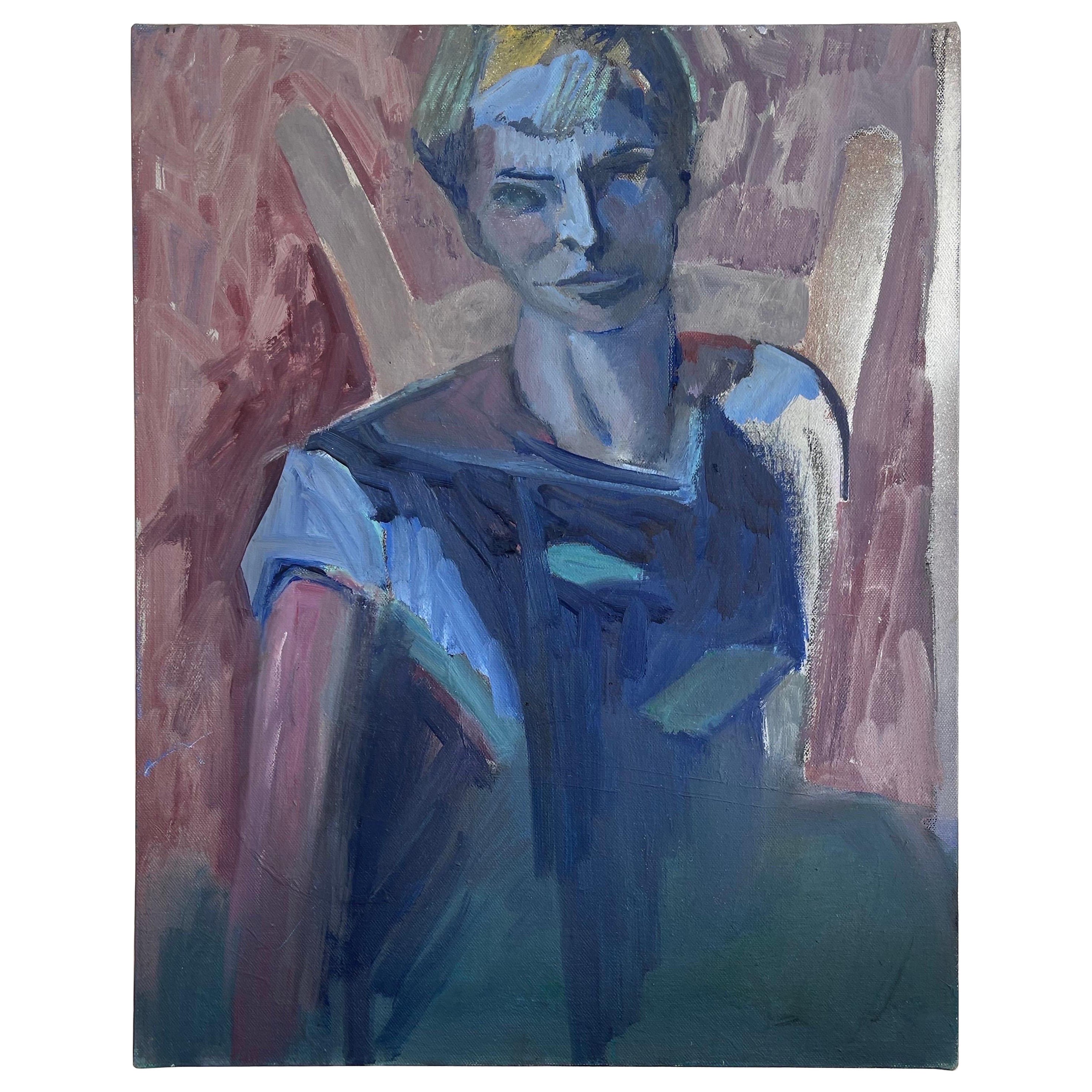 Peinture à l'huile vintage de Donald K Ryan