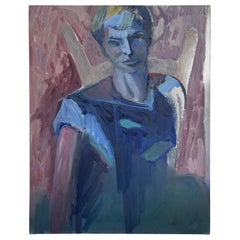 Peinture à l'huile vintage de Donald K Ryan