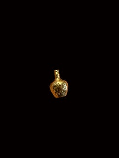 Vintage Portuguese 19.2 Karat Gold Flask Pendant Charm