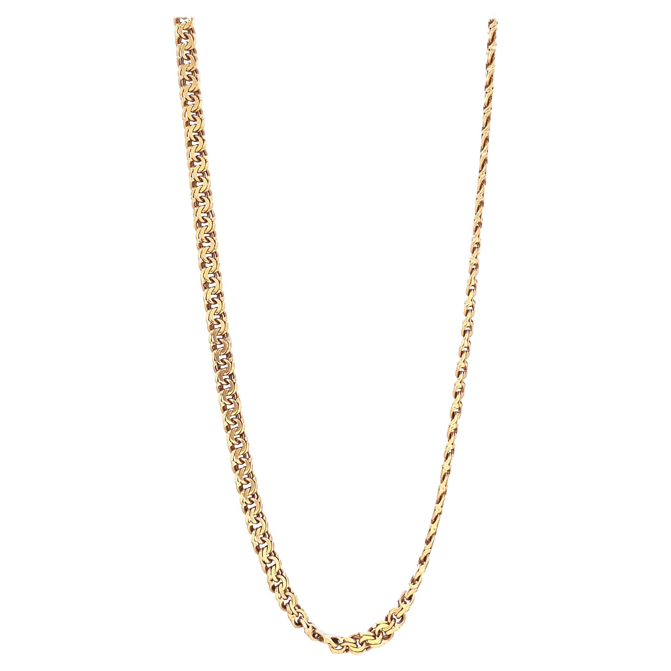 Portuguese 19kt Yellow Gold Chain Necklace For Sale at 1stDibs | portuguese  gold necklace, gold chain price in portugal, portuguese gold hallmarks
