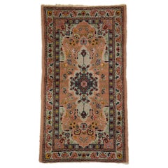 Retro Portuguese Accent Rug with Traditional Style