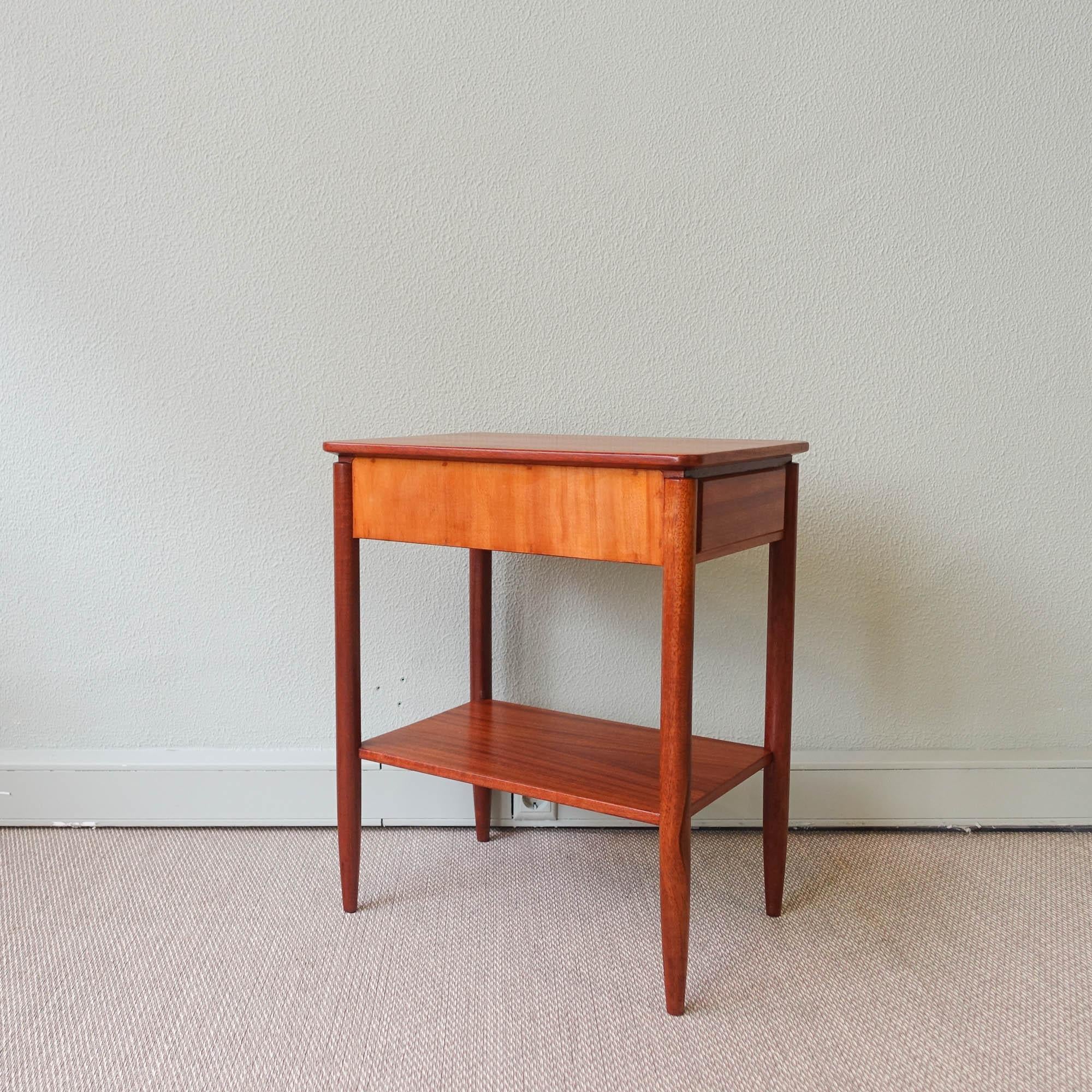 Vintage Portuguese Bedside Table by Móveis Olaio, 1960's 1