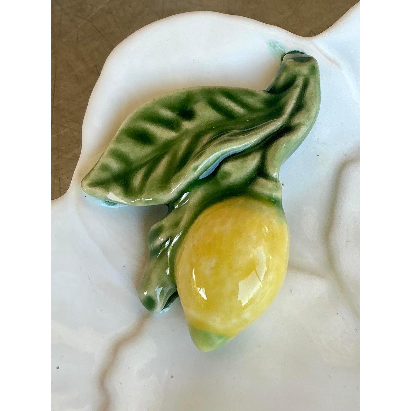Earthenware Vintage Portuguese Bordallo Pinheiro Appetizer Plates - Set of 4 For Sale