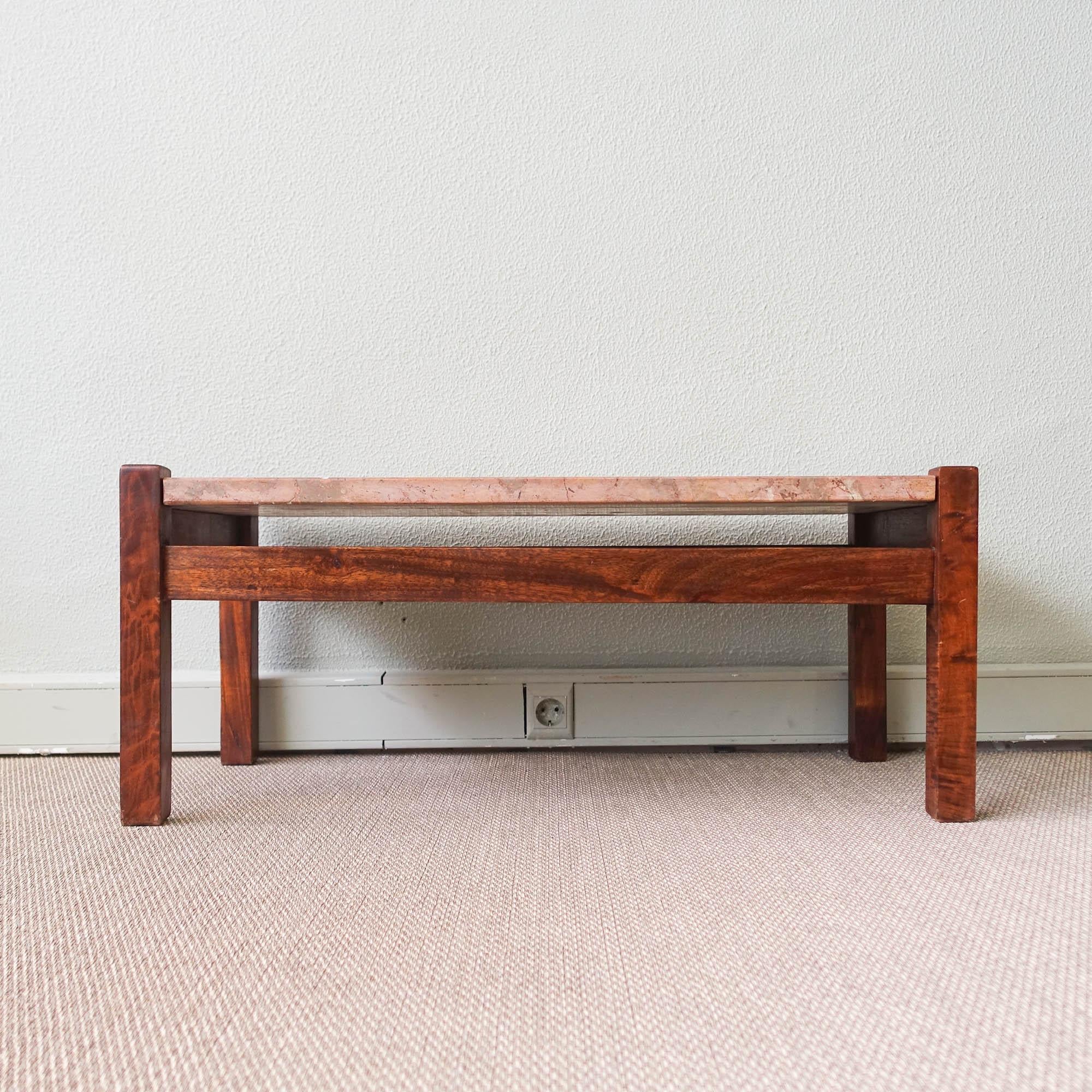 Vintage Portuguese Coffee Table, 1970's 5