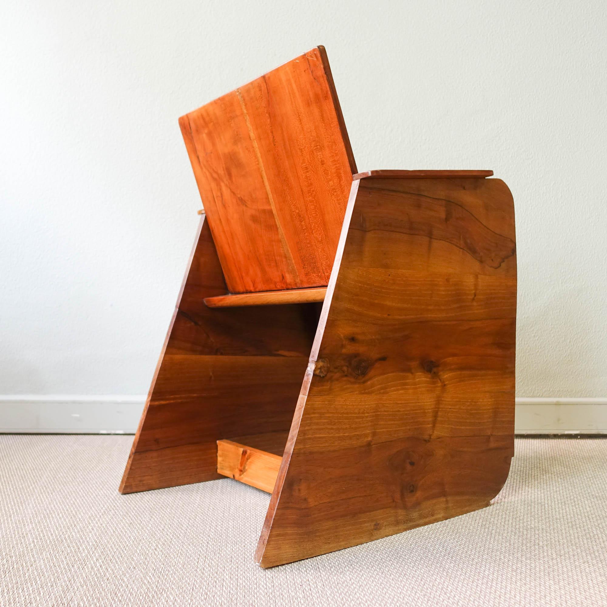 Vintage Portuguese Constructivist Armchair, 1930's For Sale 9