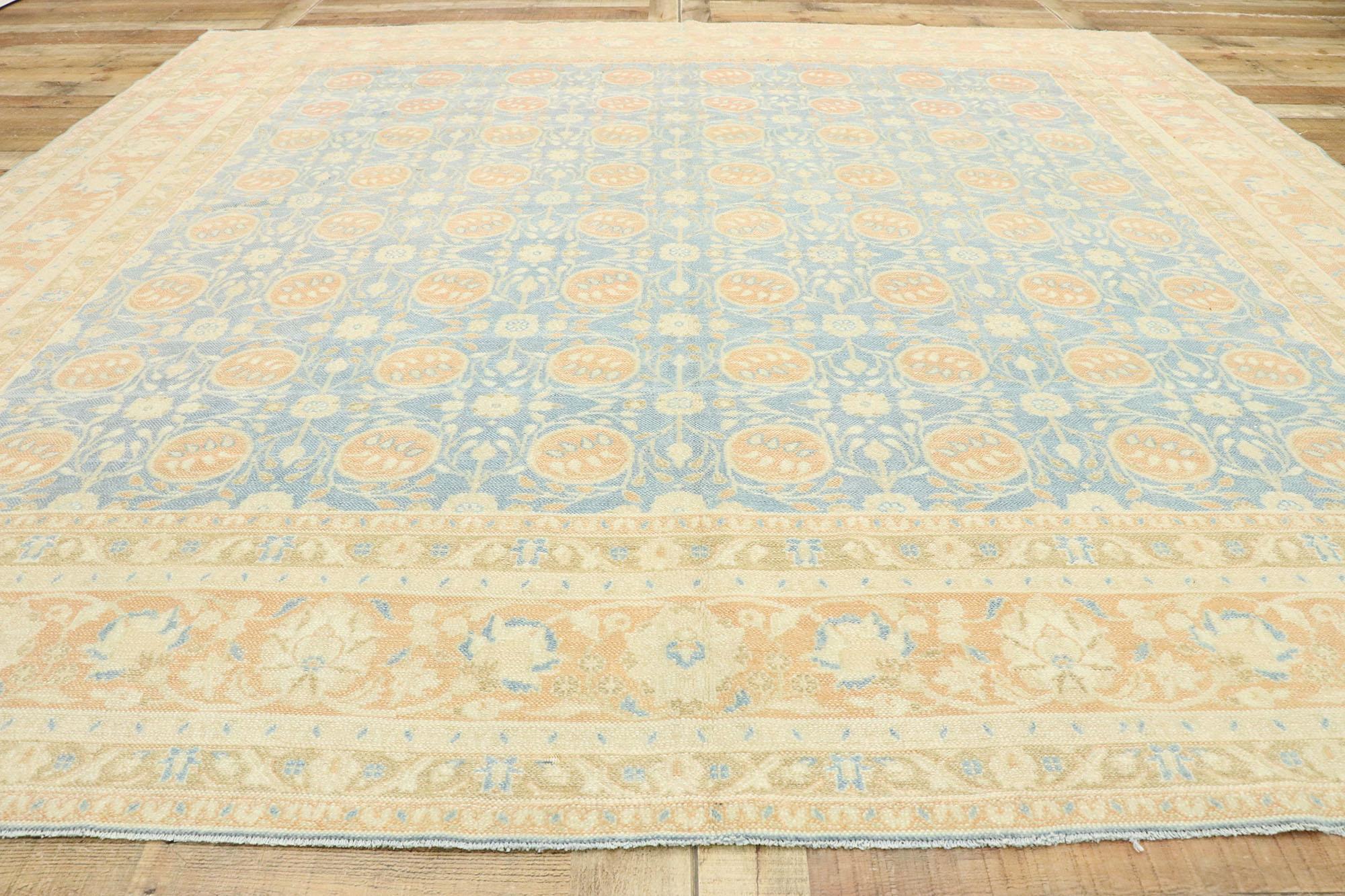 20th Century Vintage Portuguese Khotan Style Rug with Italian Mediterranean Style For Sale