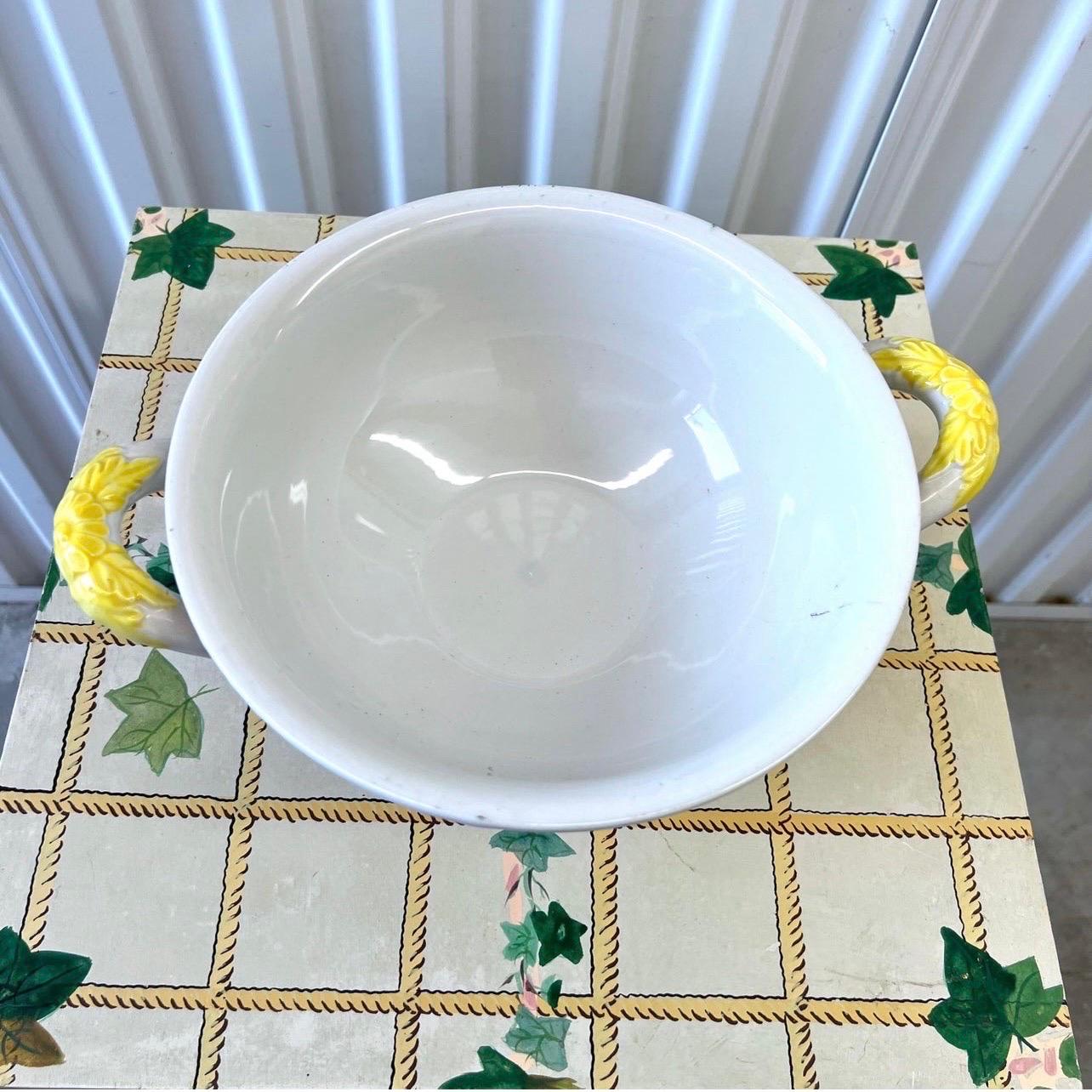 Vintage Portuguese Made Daisy Tureen For Sale 1