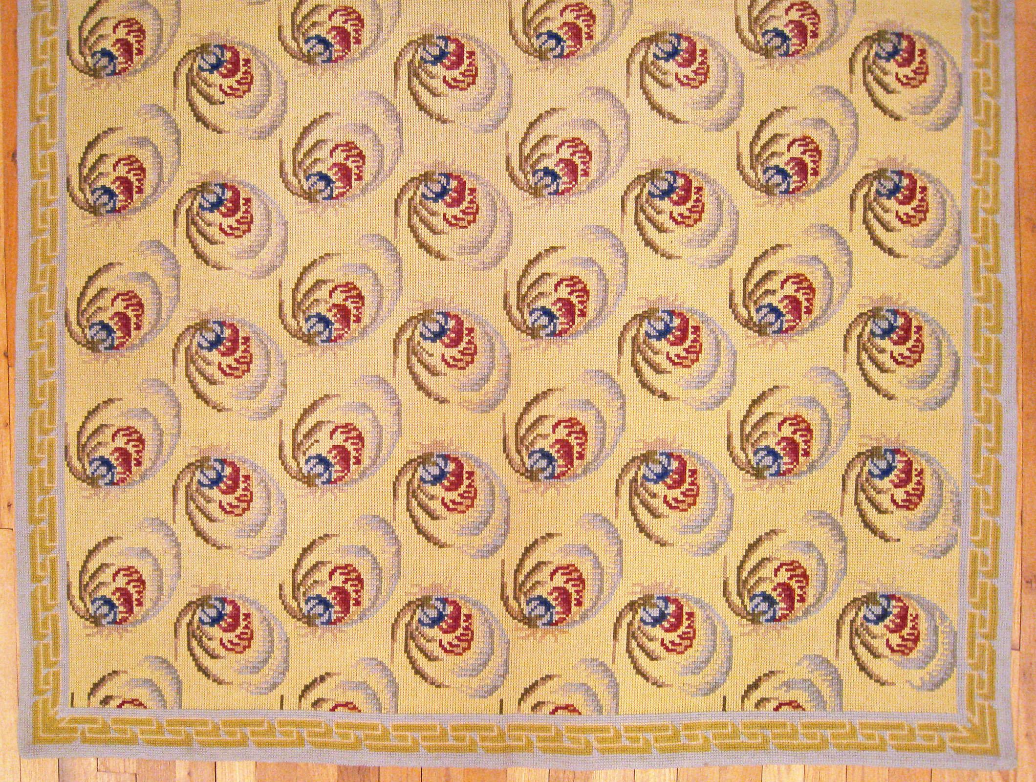 Vintage portugiesische Nadelspitze Teppich, in kleinen Gre, mit sich wiederholenden Design (Französisch) im Angebot