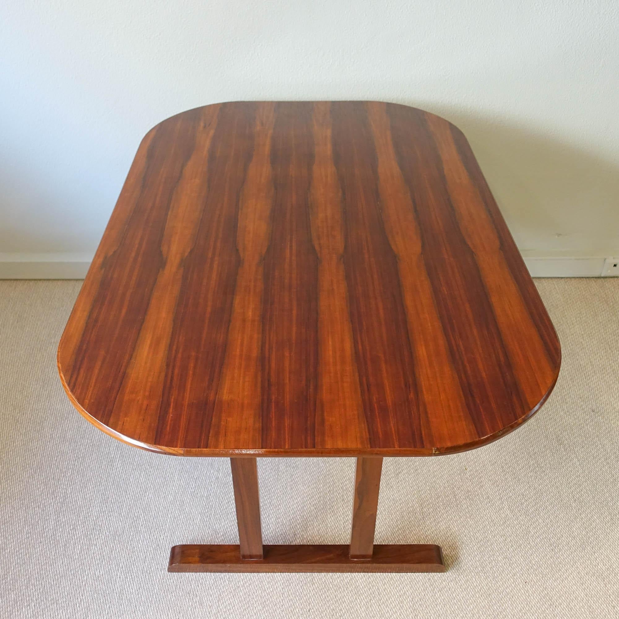 Vintage Portuguese Exotic Wood Dining Table, 1960s 3