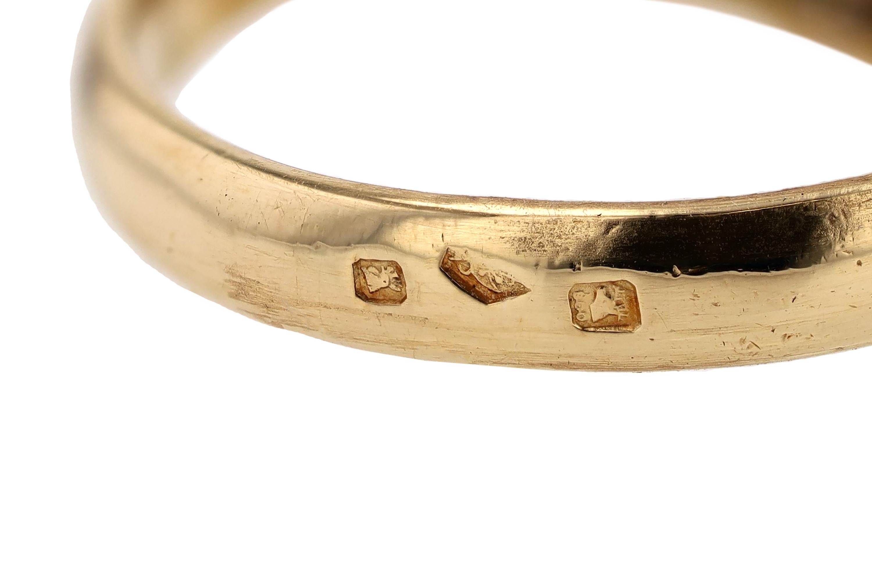 Vintage Portuguese Sapphire Diamond Engagement Ring In Good Condition In Santa Barbara, CA