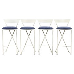 Vintage Post Modern Barstools Set of Four by Shaver Howard, Circa 1980