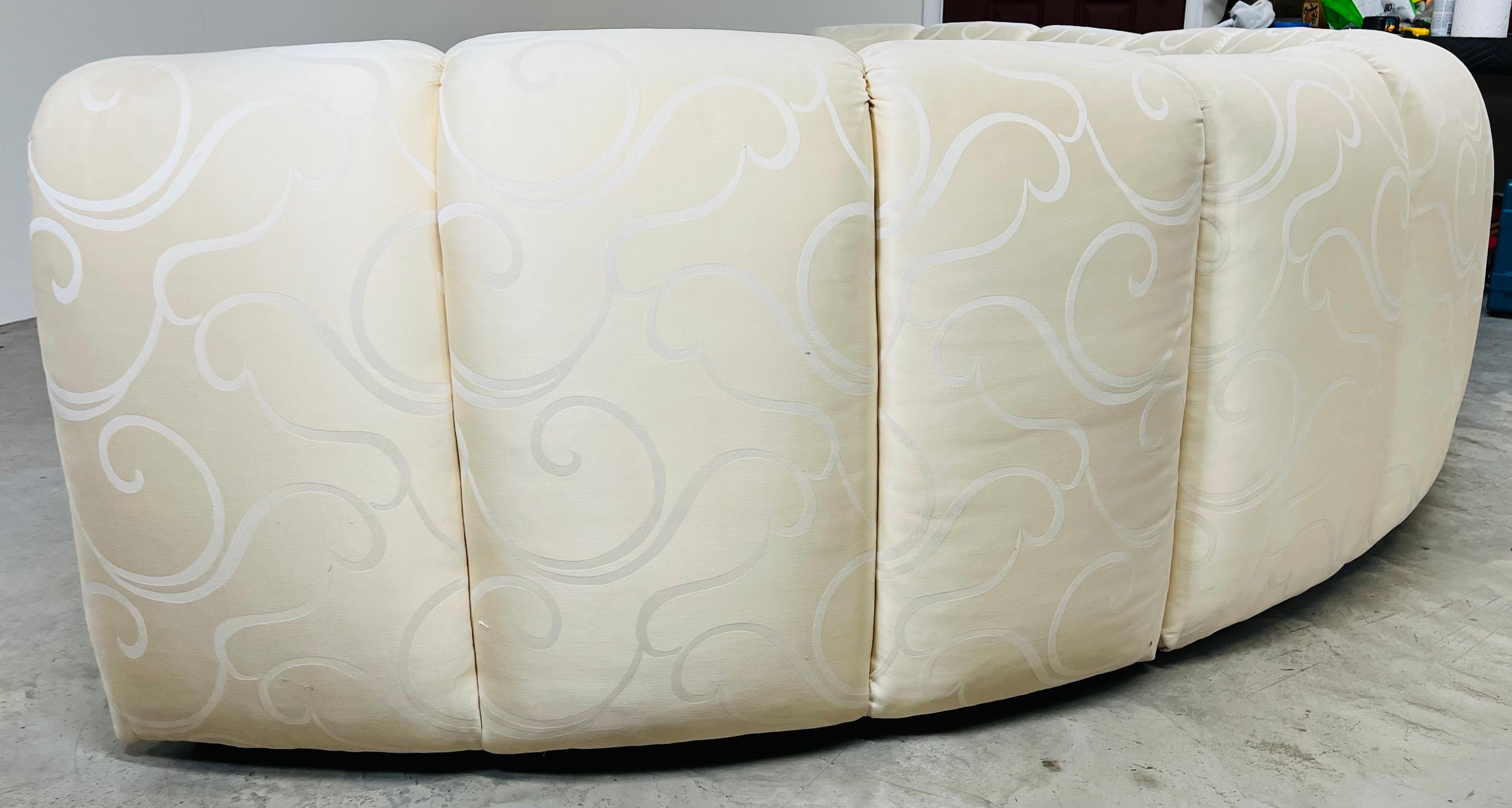 Fauteuil de canapé sectionnel modulaire Bernhardt Channel 4 pièces vintage post-moderne des années 1980 en vente 6