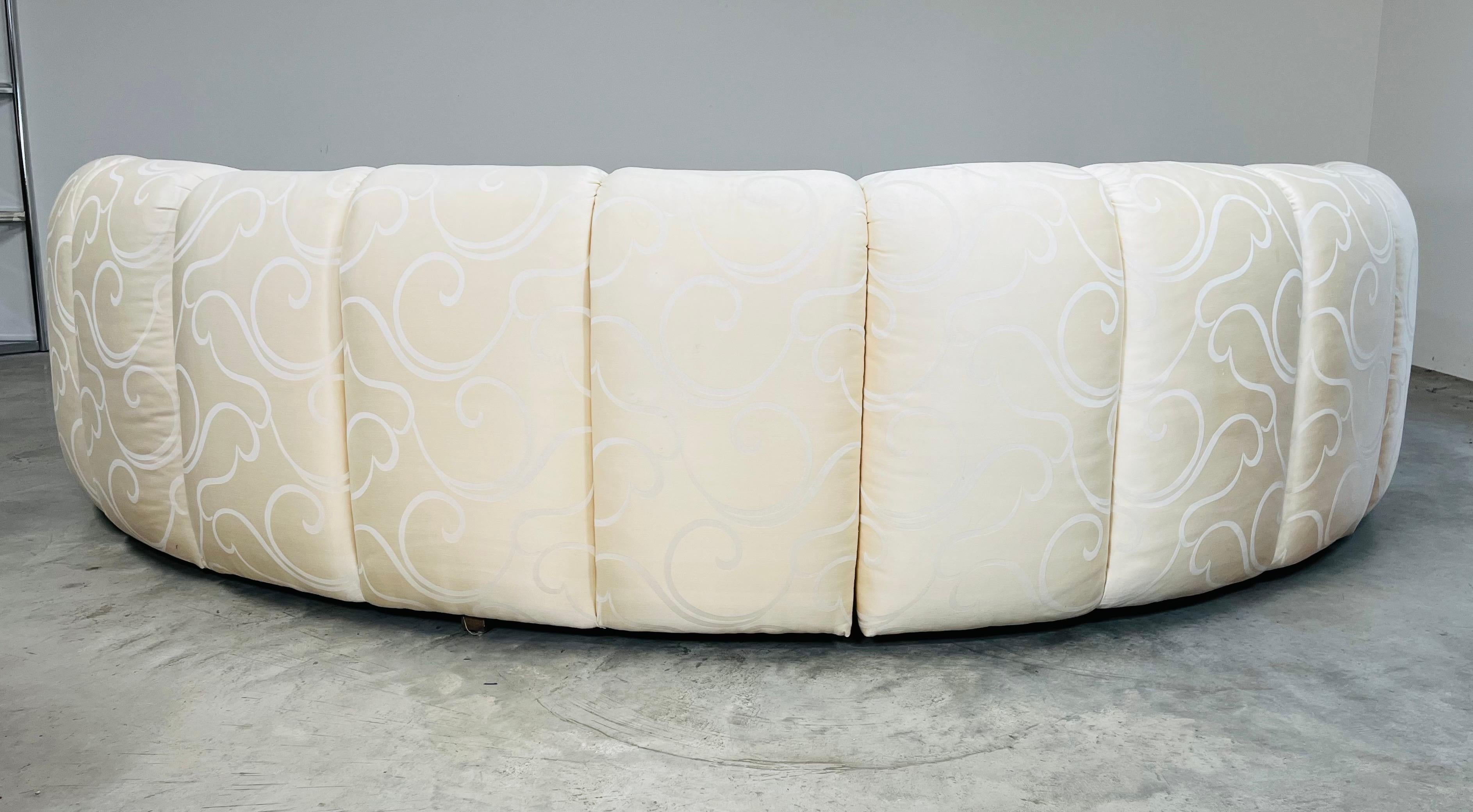 Fauteuil de canapé sectionnel modulaire Bernhardt Channel 4 pièces vintage post-moderne des années 1980 en vente 7