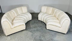 Vintage postmoderno Bernhardt Flair Channel Sofá seccional modular de 4 piezas Años 80