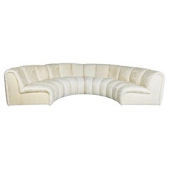 Divano componibile vintage post-moderno Bernhardt Flair Channel 4 pezzi anni '80