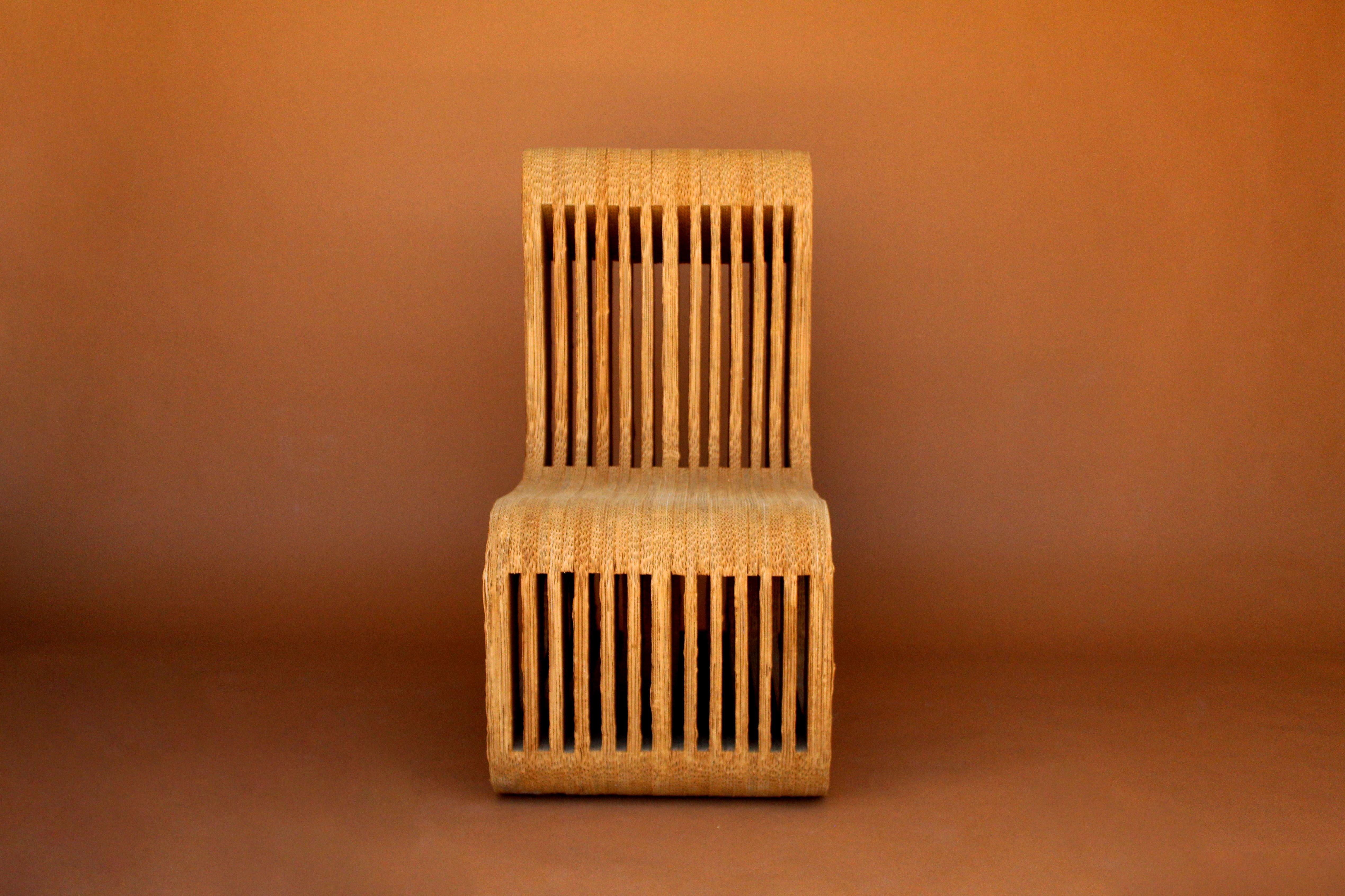 corrugated cardboard chair