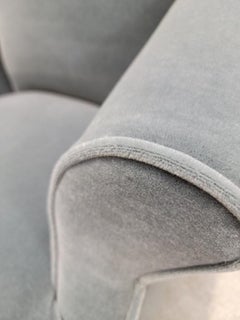 Postmoderner Donghia Luciano Vintage-Loungesessel und Ottomane, neu gepolstert, Vintage