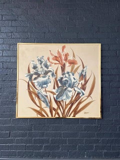 Opera d'arte postmoderna vintage con stampa floreale di Antoinette Letterman