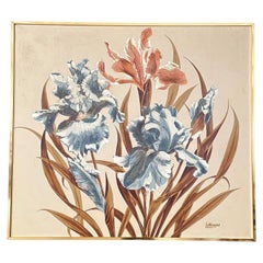 Vintage Post Modern Floral Print Artwork by Antoinette Letterman