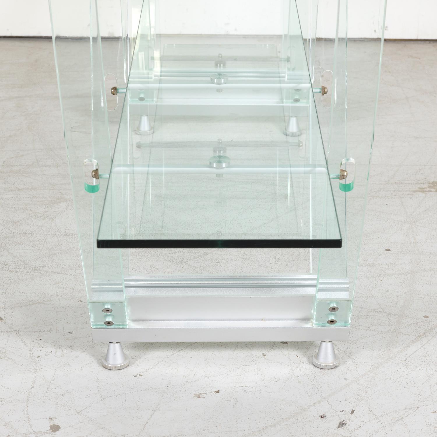 Vintage Post-Modern Italian Acrylic and Glass Bookcase or Display Unit 14