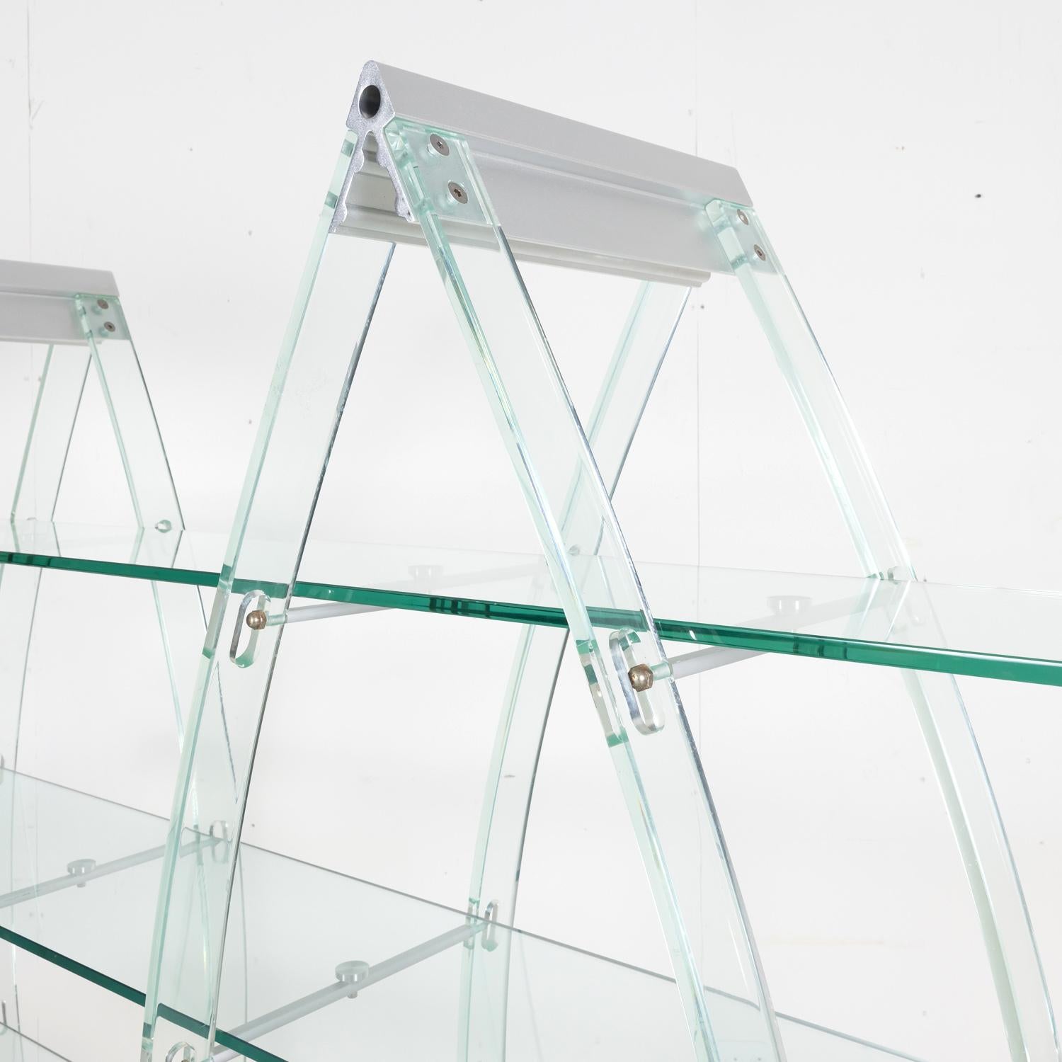 Vintage Post-Modern Italian Acrylic and Glass Bookcase or Display Unit 2