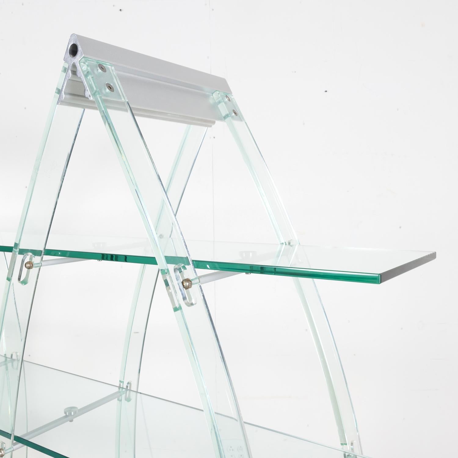 Vintage Post-Modern Italian Acrylic and Glass Bookcase or Display Unit 3