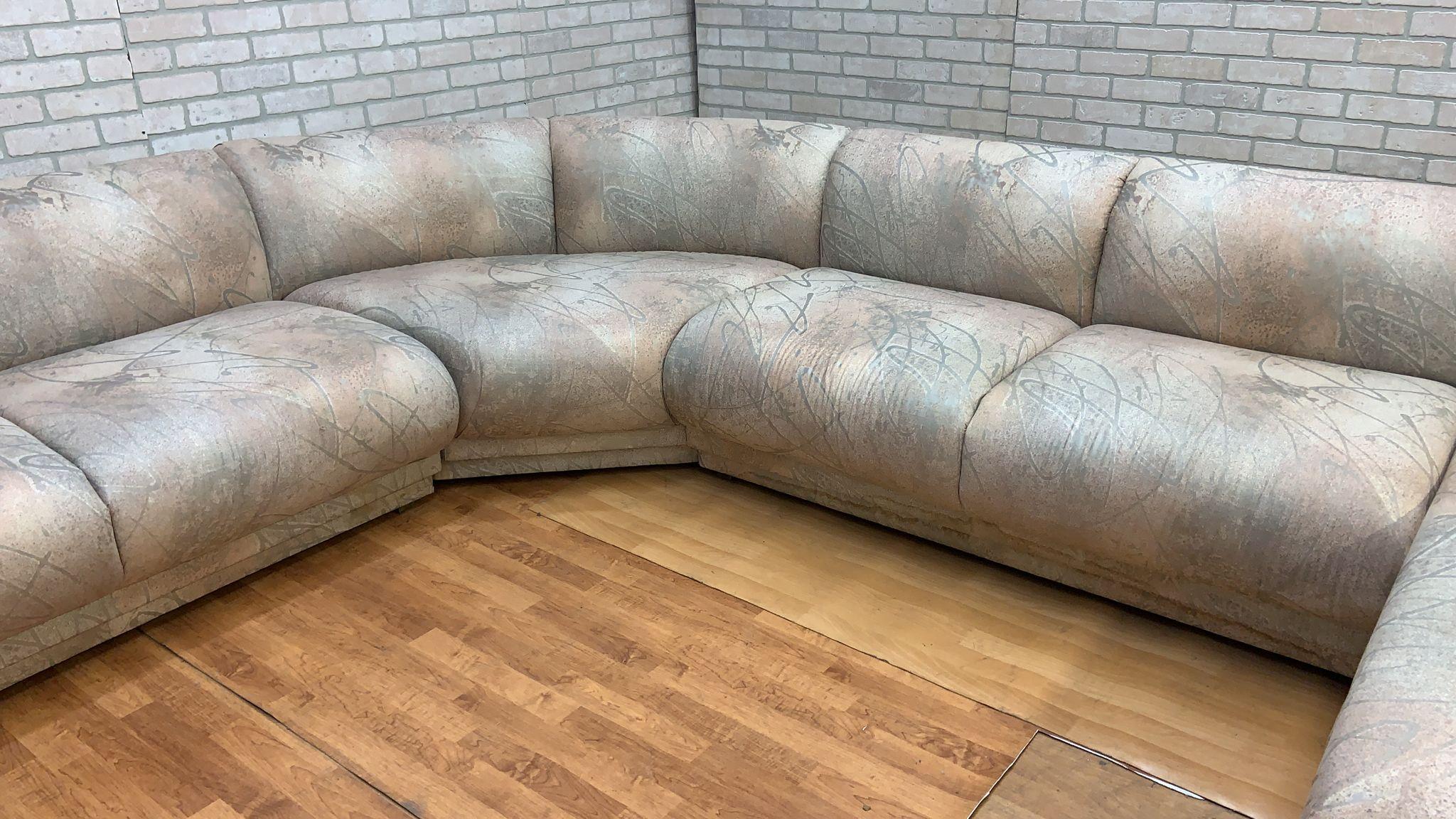 Postmodernes L-förmiges Sofa in Form eines L-Sofas von Bernhardt im Angebot 3