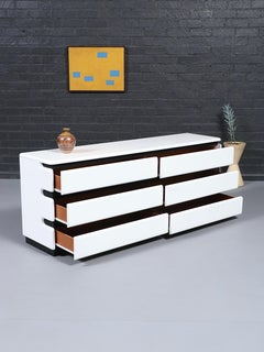 Vintage Post Modern Lacquered Dresser by Roger Rougier