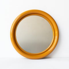 Vintage Post Modern Mustard Yellow 'Crayonne' Mirror by Habitat, 1970s