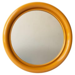 Vintage Post Modern Mustard Yellow 'Crayonne' Mirror by Habitat, 1970s