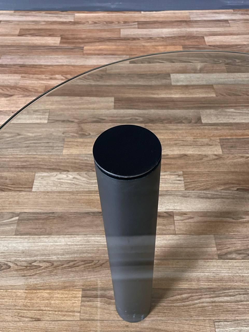 Vintage Post Modern Waterfall Glass Coffee Table or Side Table For Sale 1