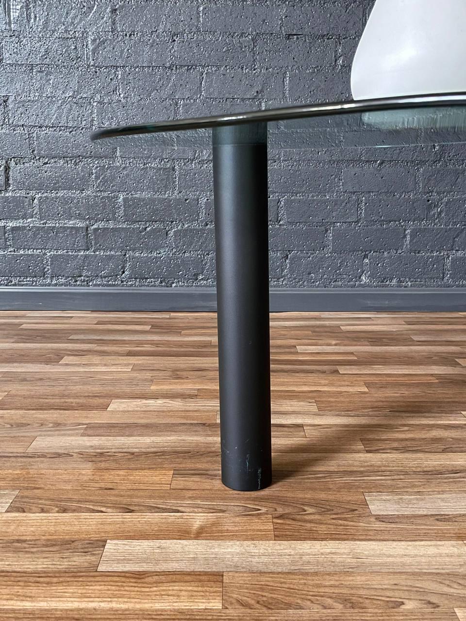 Vintage Post Modern Waterfall Glass Coffee Table or Side Table For Sale 2