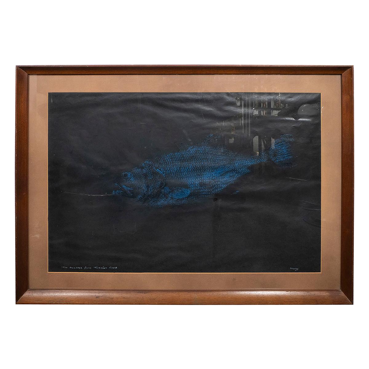 Autre Monogravure de poisson Gyotaku d'après-guerre en vente