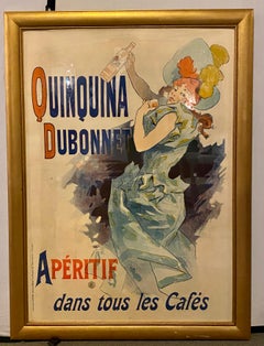 Vintage Poster Framed Quinquina Dubonnet Aperitif Dans Tous Les Cafe's