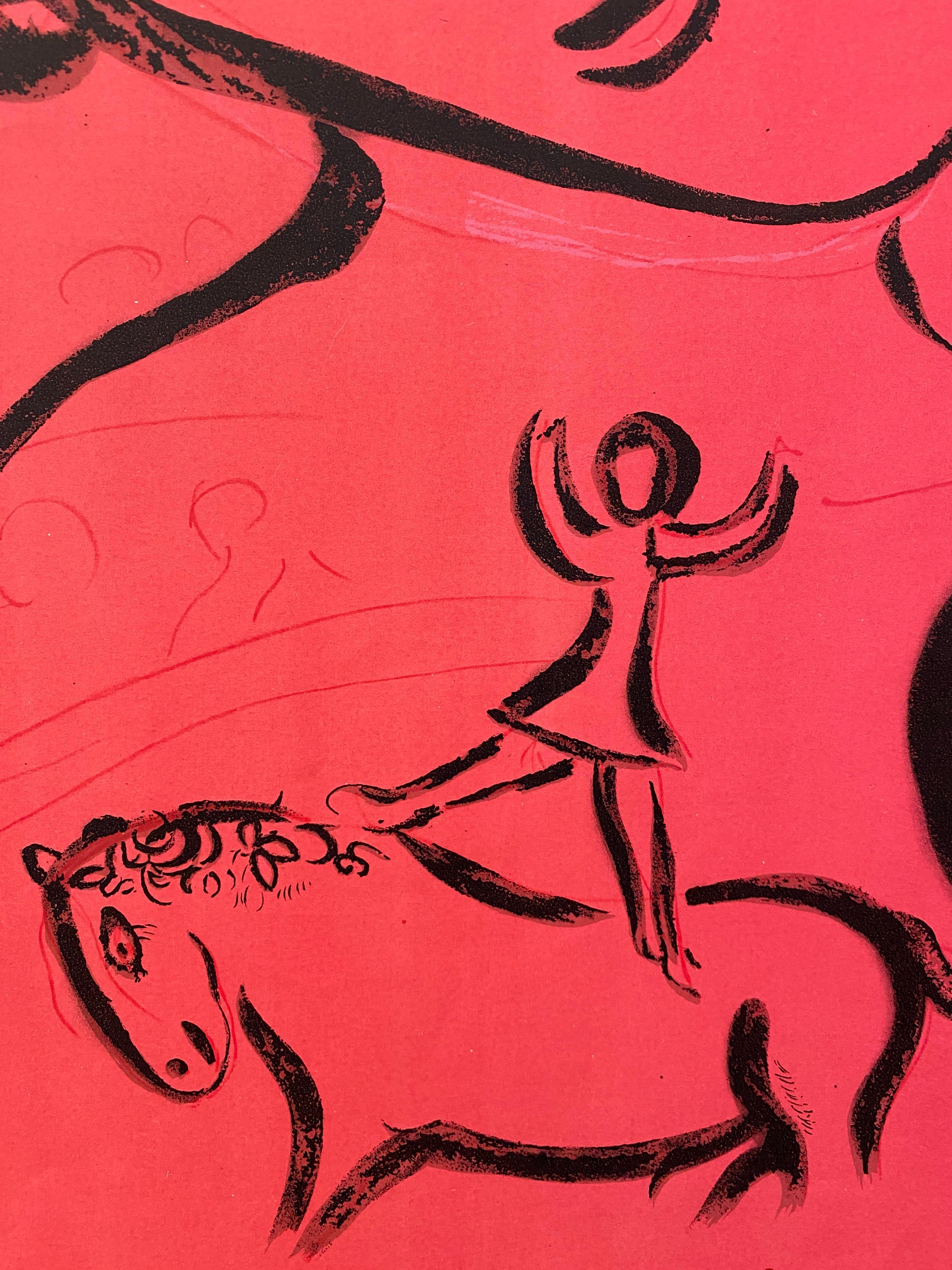 Cartel de la exposición de Marc Chagall en el Museo de Artes Decorativas en 1959

Nacido en 1887, Chagall desarrolló un lenguaje visual personal único y poético a lo largo de su carrera. Además de sus pinturas, Chagall también realizó obras en