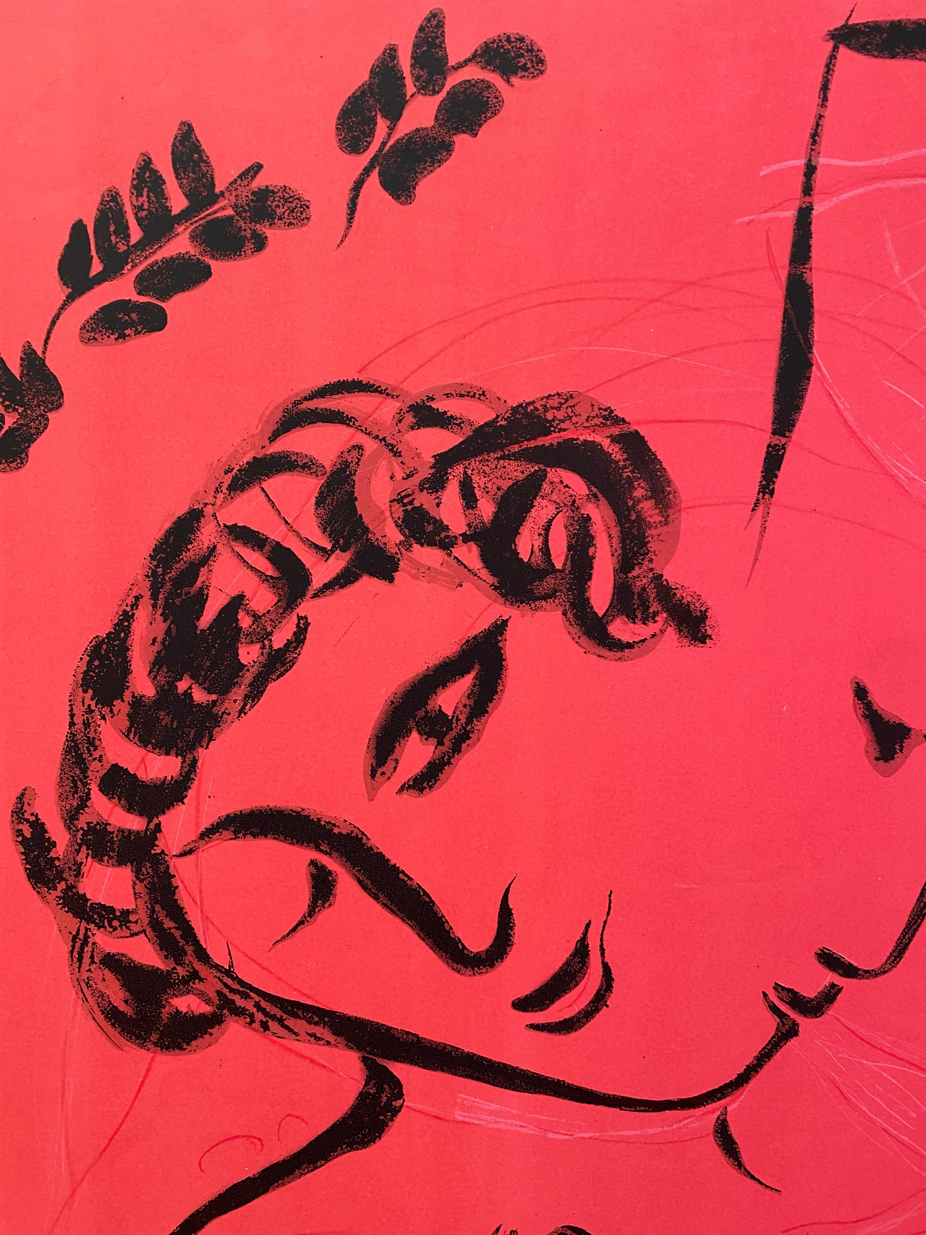 Póster Vintage Original Marc Chagall Musée des Arts Décoratifs Póster de exposición Artes y manualidades en venta