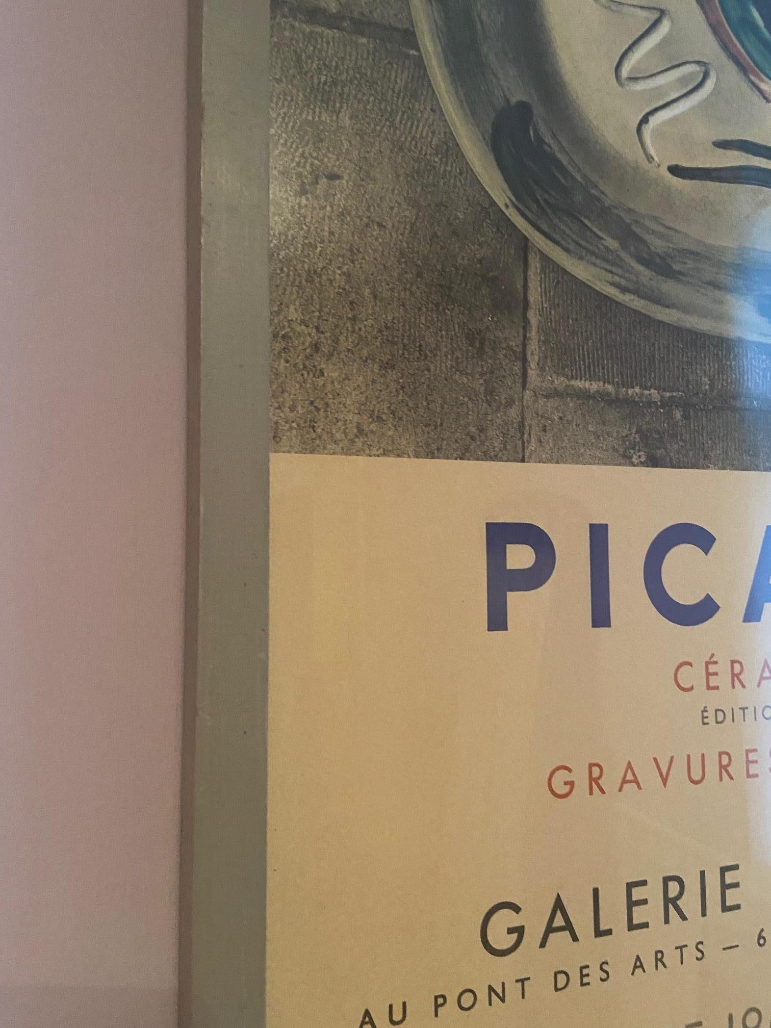 Vintage Poster Pablo Picasso “Picasso Ceramics” Galleri Lucie Weill, France 1976 1