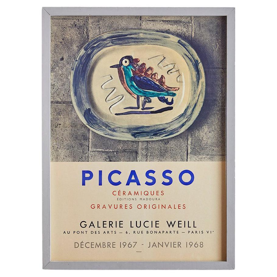 Vintage Poster Pablo Picasso “Picasso Ceramics” Galleri Lucie Weill, France 1976